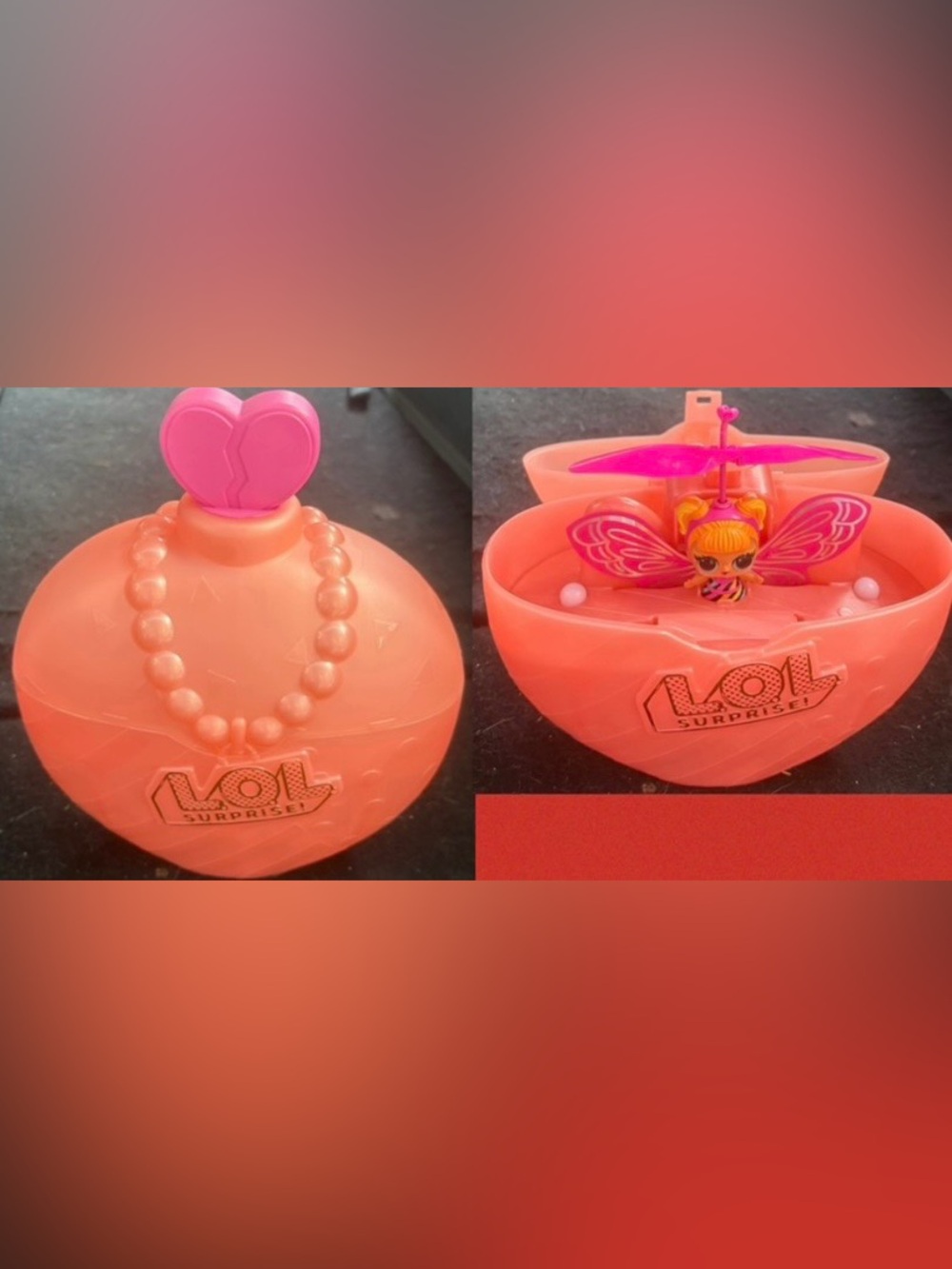 L.O.L. Surprise! Pink Heart Top Orange Collectible Ball